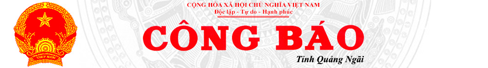 Công Báo Quảng Ngãi